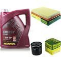 5L MANNOL 5W-30 Combi LL+MANN-FILTER Filterpaket für Vauxhall Combo MK II 1.6