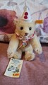 Steiff Teddy Clown Gelb Replika  16 cm KFS 029387 Hut ist lose. L