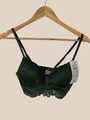 Hunkemöller BH / Bustier Gr. 70/85B | Grün Waldgrün Dunkelgrün mit Spitze | Neu