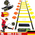 6M Agility Training Koordinationsleiter Markierungshütchen Fußball Hürden Set