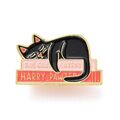 Cat On Book Pin Katze Auf Bücher Stecknadel Buchliebhaber! Neu! Harry Pawter