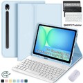 QWERTZ Bluetooth Tastatur Hülle für Samsung Galaxy Tab S10 FE / S9 FE / S8 / S7