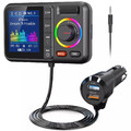 Bluetooth 5.0 Auto Wireless FM Transmitter Adapter 2USB PD Ladegerät AUX