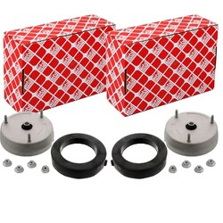 2X FEBI FEDERBEINSTÜTZLAGER DOMLAGER VORNE BEIDSEITIG passend für BMW X5 X6