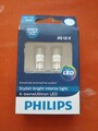2x Philips LED-T10 Glassockelbirne W5W Ultinon Pro6000K X-tremeUltinon
