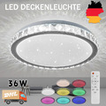 36W RGB LED Deckenleuchte Dimmbar Deckenlampe Sternenhimmel mit Fernbedienung DE