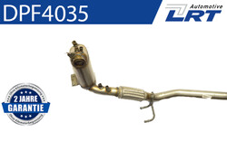 LRT DPF Rußpartikelfilter Dieselpartikelfilter DPF4035 Cordierit für VW TOURAN 3