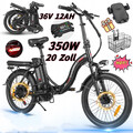 Samebike CY20 250W Elektrofahrrad 36V 12Ah Faltbares E-City Bike 20 Zoll Pedelec