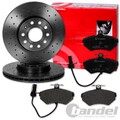 brembo SPORT BREMSSCHEIBEN + BELÄGE VORNE für AUDI A4 8E B6 B7 + SEAT EXEO 3R