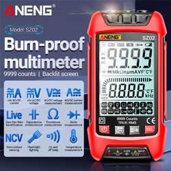 9999 Counts Digital Multimeter Messgerät Strommesser AC/DC Voltmeter Amperemeter