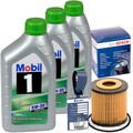 BOSCH ÖLFILTER 1457429127+MOBIL 1 ESP 5W30 ÖL für SMART 450 451 452 0.6+0.7+0.8