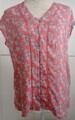 Bluse Gr.36 von Esprit Viskose orange florales Muster Topf NEU