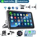 32G Android 14 Autoradio Carplay GPS Navi 1 DIN 360° Drehbar Bildschirm WIFI+Kam