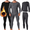 Winter Herren Thermo Unterwäsche Lange Unterhose Thermowäsche Unterhemd Warm