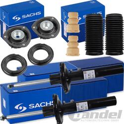 2x SACHS GASDRUCK STOßDÄMPFER + DOMLAGER + PROTECTION KIT VORNE für AUDI A3 (8V)FÜR STANDARD FAHRWERK // FEDERBEINDURCHMESSER: 50 mm