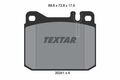 TEXTAR 2034110 TEXTAR Bremsbelagsatz, Scheibenbremse für MERCEDES-BENZ