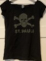 FC St. Pauli T-Shirt Damen „M“ Schwarz Skull Totenkopf 1. Bundesliga Fußball