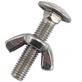 Schloßschraube M5 M6 M8 M10 M12 mit Mutter SET Flachrundschrauben Edelstahl V2A