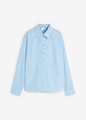 Bluse Gr. 46 Hellblau Damen Langarmbluse Hemd Shirt Tunika Oberteil Neu