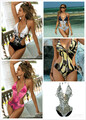 Frauen Sexy Push Up Bikini Monokini Badeanzug Einteilige Badebekleidung Strand C