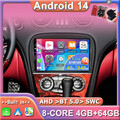 8-Kern Android 14 Autoradio Für Mercedes SL R230 2005-2011 GPS Navi CarPlay DAB+