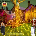 Weihnachtsbaum Lichterkette 3.5M 350 LED Christbaumbeleuchtung Timer Garten DHL