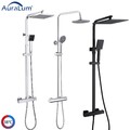 Duschsystem mit Thermostat Duscharmatur Regendusche Duschset Dusche Handbrause