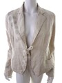 Kaffe  Größe 42 Beige Gebundener Blazer Leinen 100% Langarm