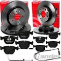 brembo BREMSSCHEIBEN + BELÄGE VORNE + HINTEN passend für BMW X5 E53