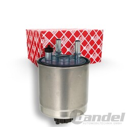 FEBI KRAFTSTOFFFILTER LEITUNGSFILTER MIT WASSERABSCHEIDER passend für RENAULT