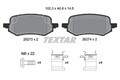 TEXTAR 2627301 Bremsbelagsatz, Scheibenbremse für FORD