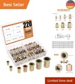 220 Stück Nietmuttern M3, M4, M5, M6, M8, M10, M12,Edelstahl, Einnietmuttern ...