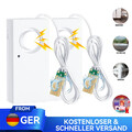 2x Wassermelder Wasserleckdetektor Wasser Alarm Wasserwächter Sensor 9V mit Akku