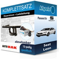 AUTO HAK Anhängekupplung abnehmbar und CONWYS E-Satz 13polig für Seat Leon 12-