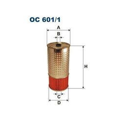 1x Ölfilter FILTRON OC 601/1 passend für MERCEDES-BENZ