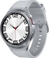 Samsung Galaxy Watch6 Classic 47 mm Edelstahlgehäuse silver am Lederarmband M/L