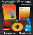 Microsoft Office Home and Business 2010 Vollversion Box, CD SP1 Zweitnutzung OVP