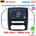 DAB+ Für Mercedes Benz Vito W447 Autoradio GPS Navi SWC Android12 CarPlay 6+128G