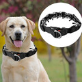 Hundehalsband Verstellbarer Training Zacken-Pinch-Kette Haustier Nylon Mit Stahl