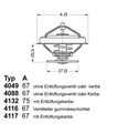 BorgWarner (Wahler) Thermostat Kühlmittel 4116.87D1 für 100 CRAFTER T4 PASSAT VW