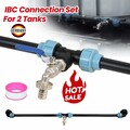 IBC Adapter 3/4" Auslaufhahn Verbindungsset für 2 Tank Nebeneinander Container~