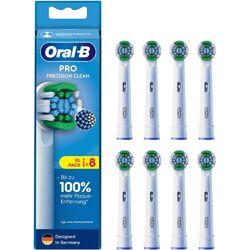 Oral-B Pro Precision Clean 8er Aufsteckbürsten weiß Indikator-Borsten X-förmig