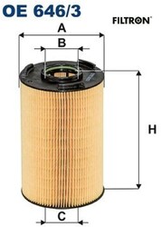 FILTRON OE646/3 Ölfilter Motorölfilter 