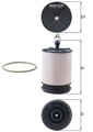 Kraftstofffilter MAHLE KX 569D Filtereinsatz 82mm für TOYOTA AVENSIS RAV 4 VAN