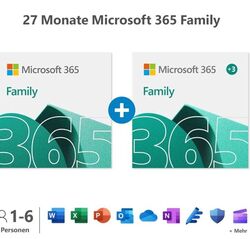Microsoft 365 Family  | 24+3 Monate | 6 Nutzer je 5 Geräte | Office + 6 TB Cloud