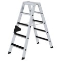 MUNK Stehleiter beidseitig begehbar mit clip-step 2x5 Stufen Bockleiter
