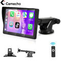 Wireless Apple CarPlay Android Auto 7" Tragbar Autoradio Touchscreen Bluetooth
