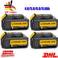 4X Neu Für DeWalt DCB184 Akku 18V 6 Ah XR Li-Ion Batterie DCB182 DCB205-2 DCB206