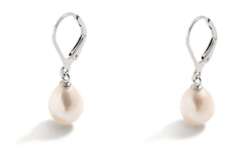 Sehr edle Süßwasser Zuchtperlen Tropfen Ohrringe Ohrhänger mit 925 Ohrhaken 