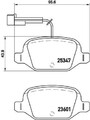 2x BREMBO Bremsbelagsatz, Scheibenbremse P 23 146 für ABARTH  passend für FIAT